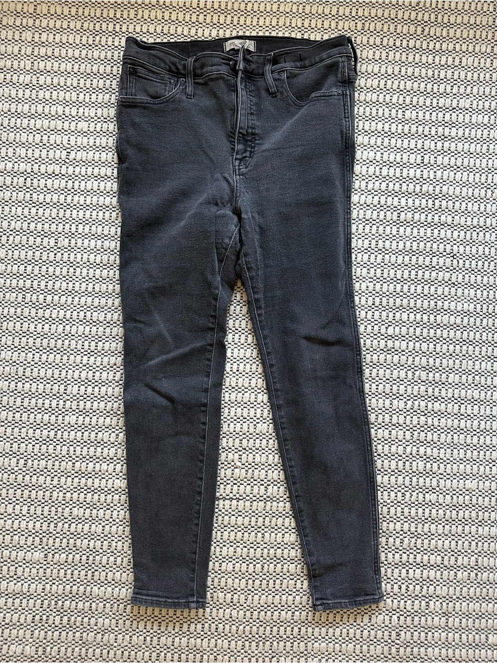 Madewell Black Skinny Jeans — Stretch 10” High-Rise Style - Size 31